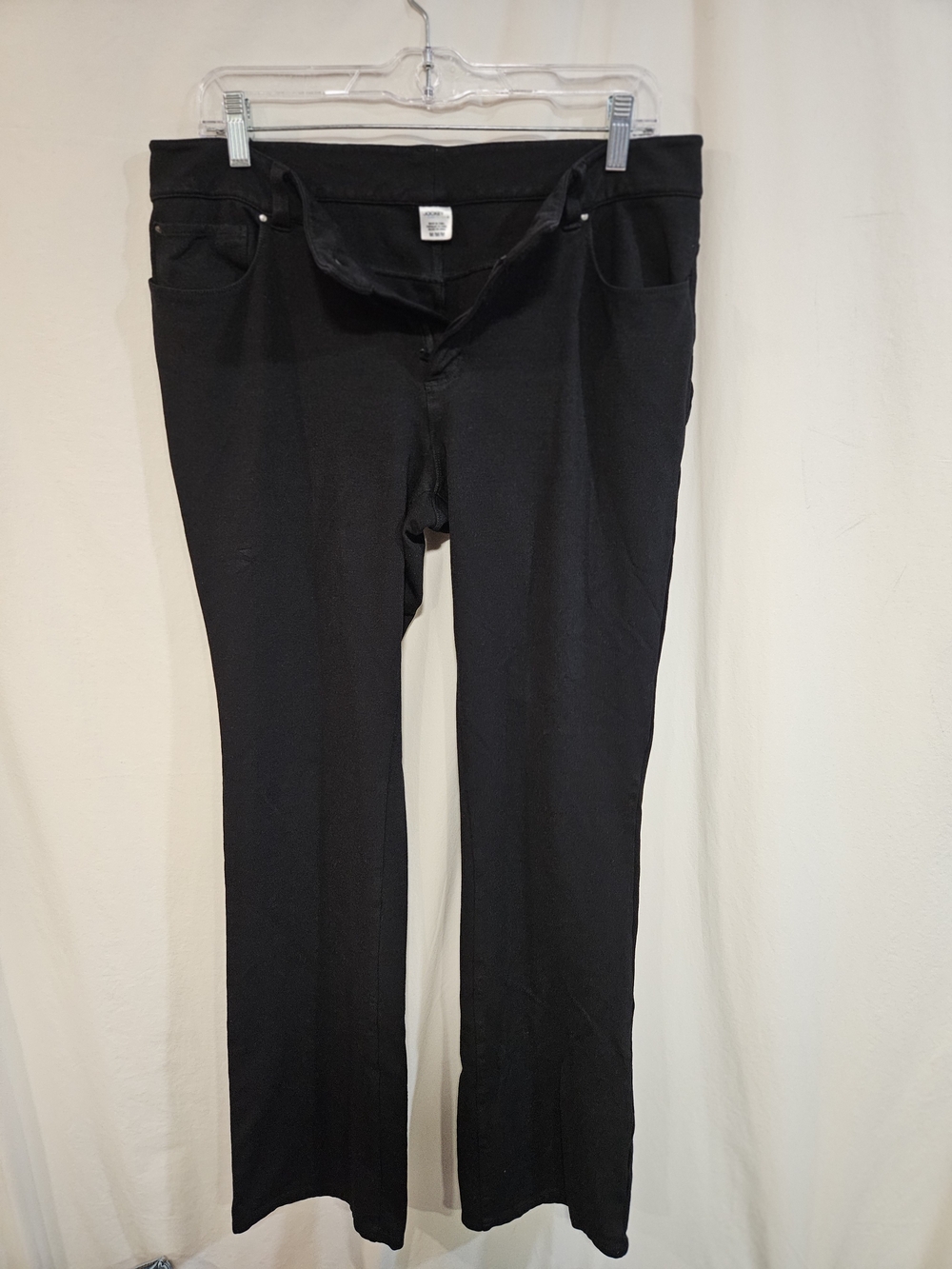 Jockey Women’s Black Straight Jeans with Front And Back Pockets